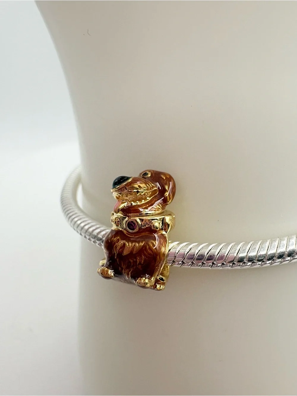 Pandora Disney Pixar Up Dug 14k gold-plated Charm